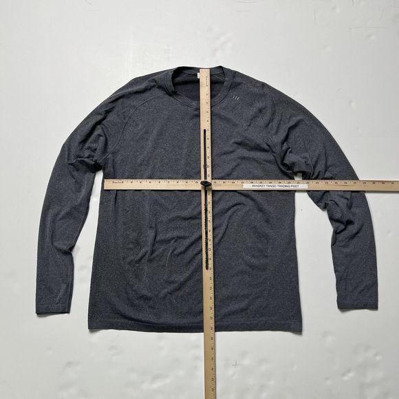 Lululemon Athletica Metal Vent Tech Crew Neck Long Sleeve Shirt Dark Gray XL - Picture 2 of 16
